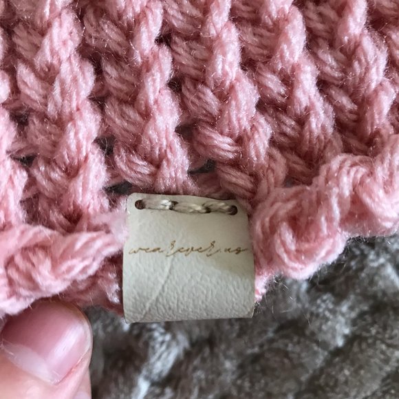 Raw Edge Beanie [Pink] - Picture 5 of 6